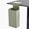 lento Schreibtischzubehör: Papierkorb grün mit Tischklemme