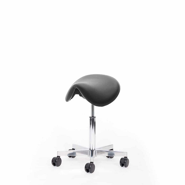 Bild von ergonomischem Sattelsitz komplett montiert mit 10 Jahren Garantie, stufenlose Wippfunktion, geeignet für den Einsatz im Medizin- und Physiotherapiebereich