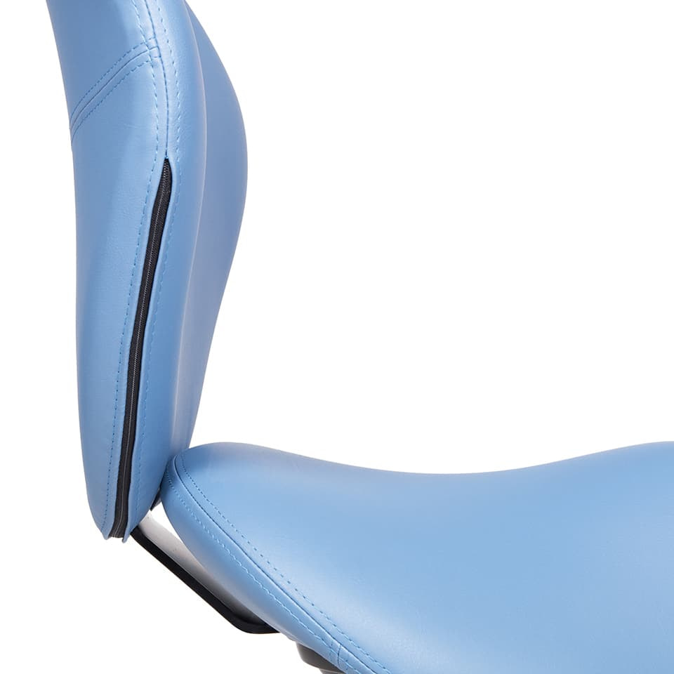 Detailaufnahme vom Sattelstuhl | Sattelsitz lento sella blau