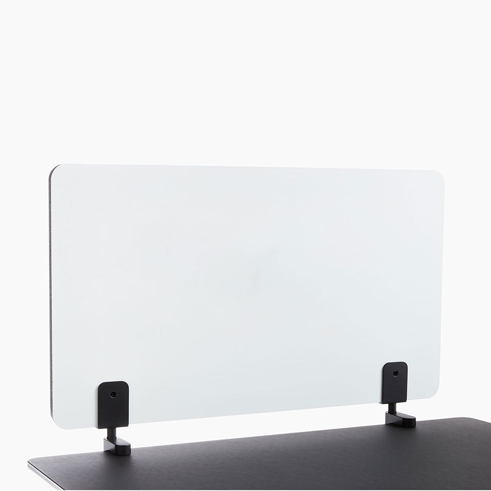 lento Schreibtischzubehör: Trennwand mit Whiteboard und Filz 700 mm