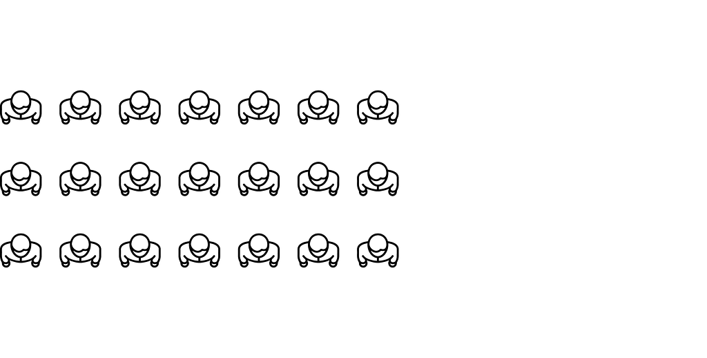 lento Bestuhlungsformen: Reihenbestuhlung/Theaterbestuhlung