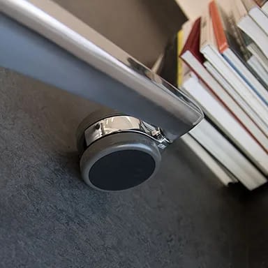 Bürostuhl XXL: Rolle des Fußkreuzes des ergonomischen agilis Bürostuhls in Schwarz Hersteller lento