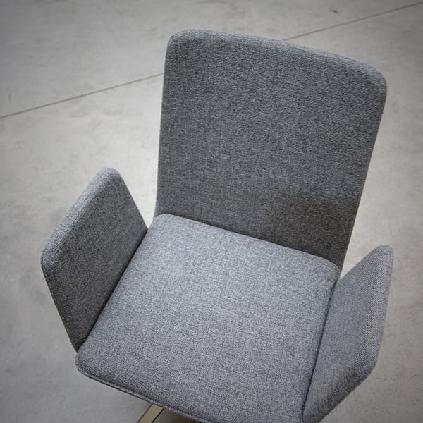 Drehstuhl sitting smart lento mit Armlehnen in grau
