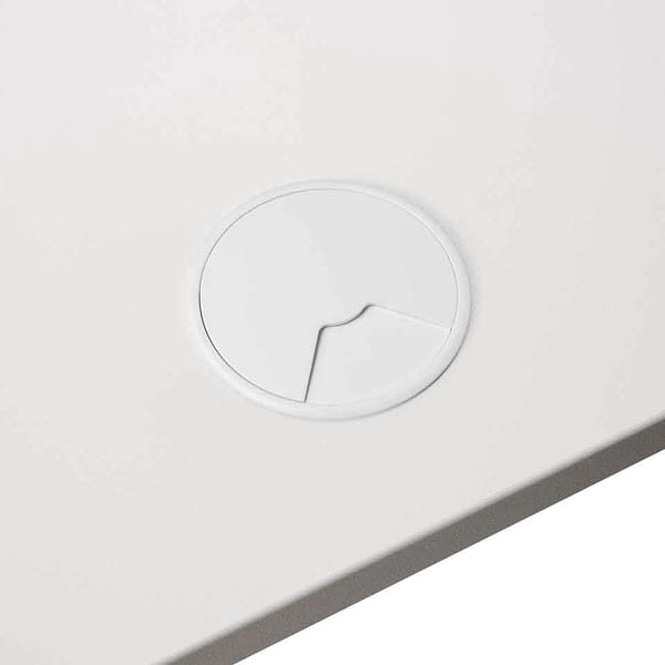 <strong>KABELDURCHLASS</strong><br>für Tischplatten - werkseitig montiert - rund - 4 Farben