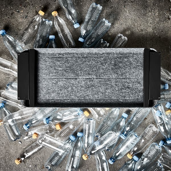 lento Schreibtischzubehör: Schublade Filz dark grey recycelt