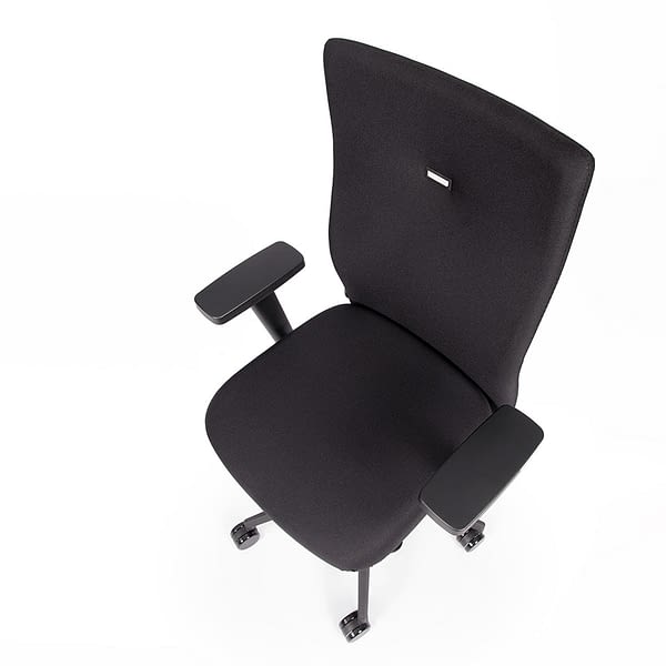 Abbildung: ergonomischer Bürostuhl – Start-Up, Stoff schwarz inkl. Synchronmechanik und 2-fach verstellbaren Armlehnen, 10 Jahre Garantie, versandkostenfreie Lieferung