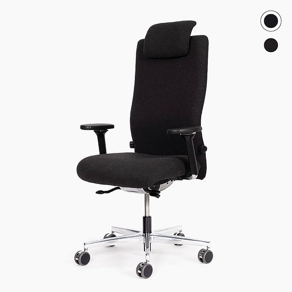 <strong>DER 24 H STUHL</strong><br> agilis XL - ergonomischer 24 Stunden Leitstellen Stuhl mit Kopfstütze Made in Germany 🇩🇪