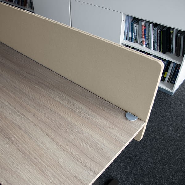 lento Schreibtischzubehör Büro Akustik Trennwand Schallschutz für Schreibtische mit Hintertischmontage