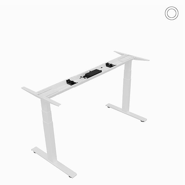 <strong>cosinus TISCHGESTELL</strong><br>elektrisch höhenverstellbar 🇩🇪 Made in Germany, verkehrsweiss, teleskopierbar für Platten 160 bis 200 cm Breite