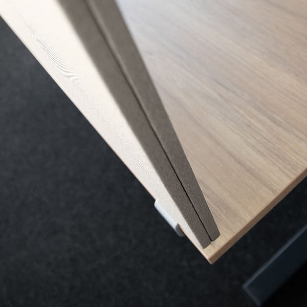 lento Schreibtischzubehör Büro Akustik Trennwand für Schreibtische mit Auftischmontage Detailbild