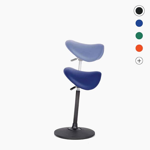 <strong>SITZ-STEHHILFE 360°</strong><br>sella: ergonomischer Sattelhocker mit 360° Schwingeffekt 🇩🇪 Made in Germany