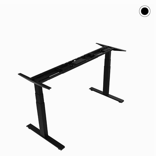 <strong>cosinus TISCHGESTELL</strong><br>elektrisch höhenverstellbar 🇩🇪 Made in Germany, schwarz, teleskopierbar für Platten 160 bis 200 cm Breite