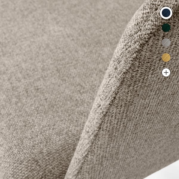 lento sitting smart Bildtitel für Drehstuhl, Konferenzstuhl, Polsterstuhl mit Armlehnen Stoffmuster - Made in Germany