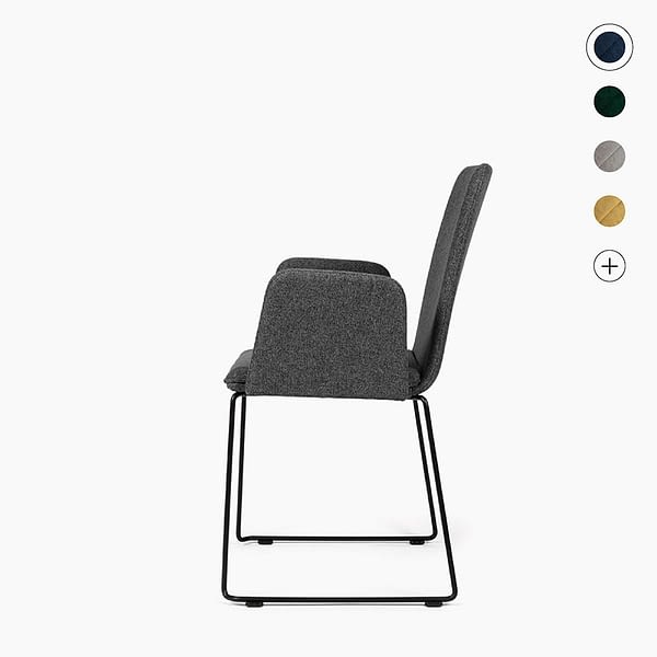 Besucherstuhl | Konferenzstuhl mit Armlehnen sitting smart lento Titelbild - Kufengestell schwarz & vielfältige Farbvarianten