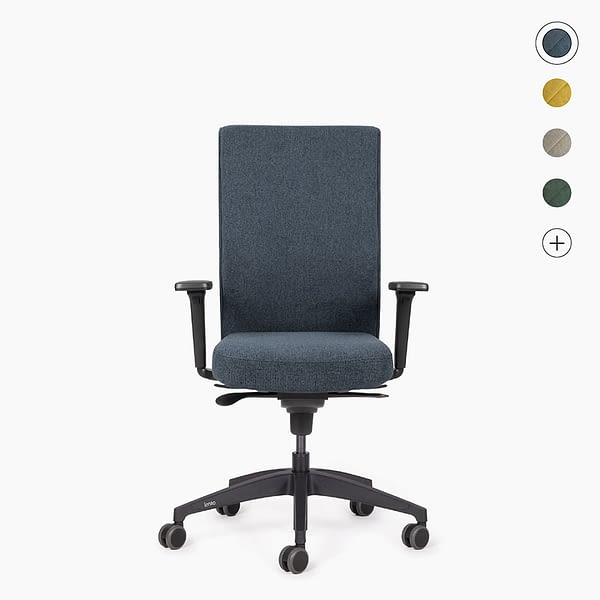 Ergonomischer Bürostuhl "Der Wohnliche" agilis genesis lento in blau Titelbild