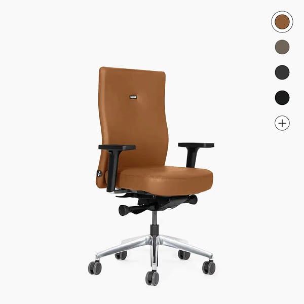 <span style="color: #e50064;">agilis – COMFORT</span><br><br><strong>Der AKTIVE in Leder</strong><br>ergonomischer Bürostuhl 🇩🇪 Made in Germany – sensosit®