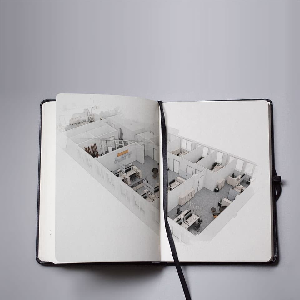 bild einer skizze zur bueroplanung bueroeinrichtung lento bueroausstattung direkt vom hersteller