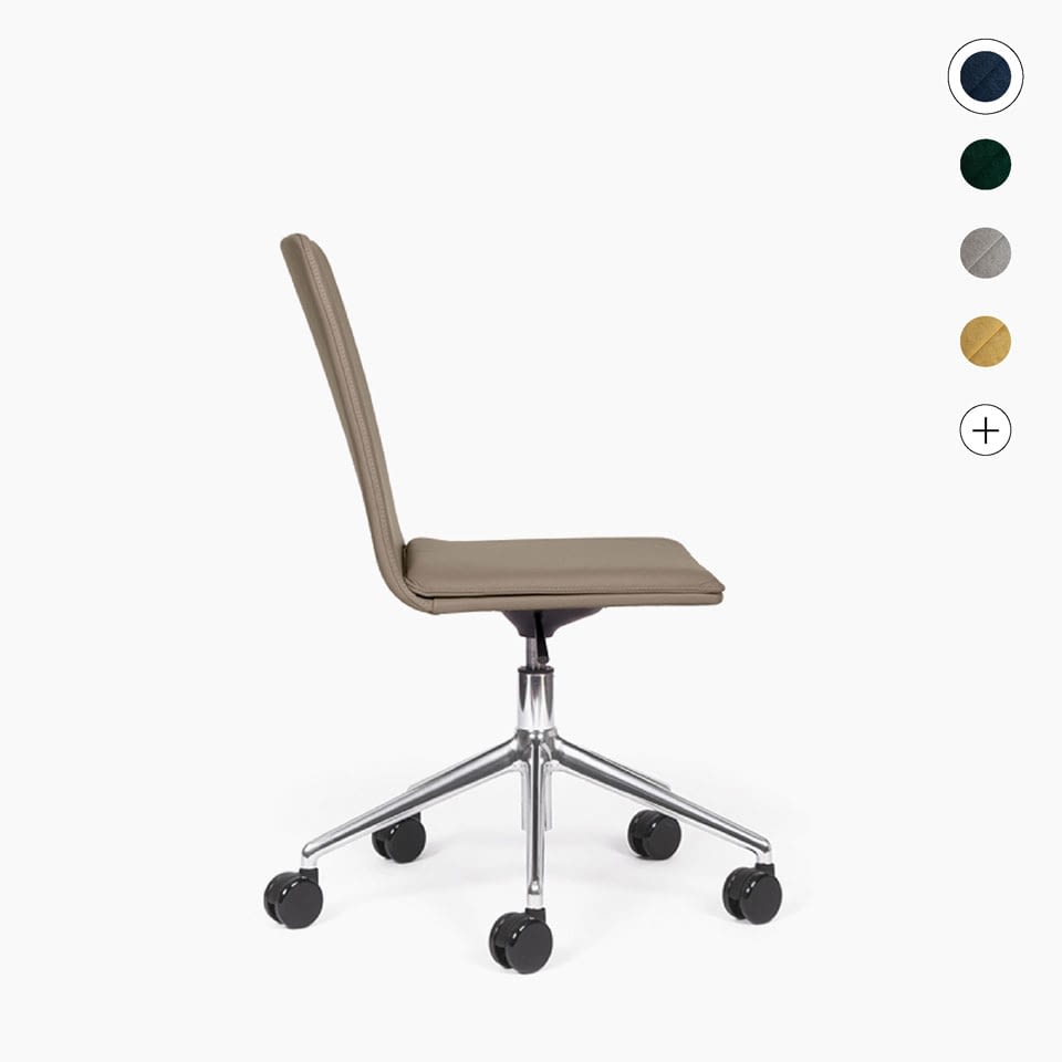 Drehstuhl | Konferenzstuhl Echtleder sitting smart lento in offener Form mit Wippfunktion - Titelbild