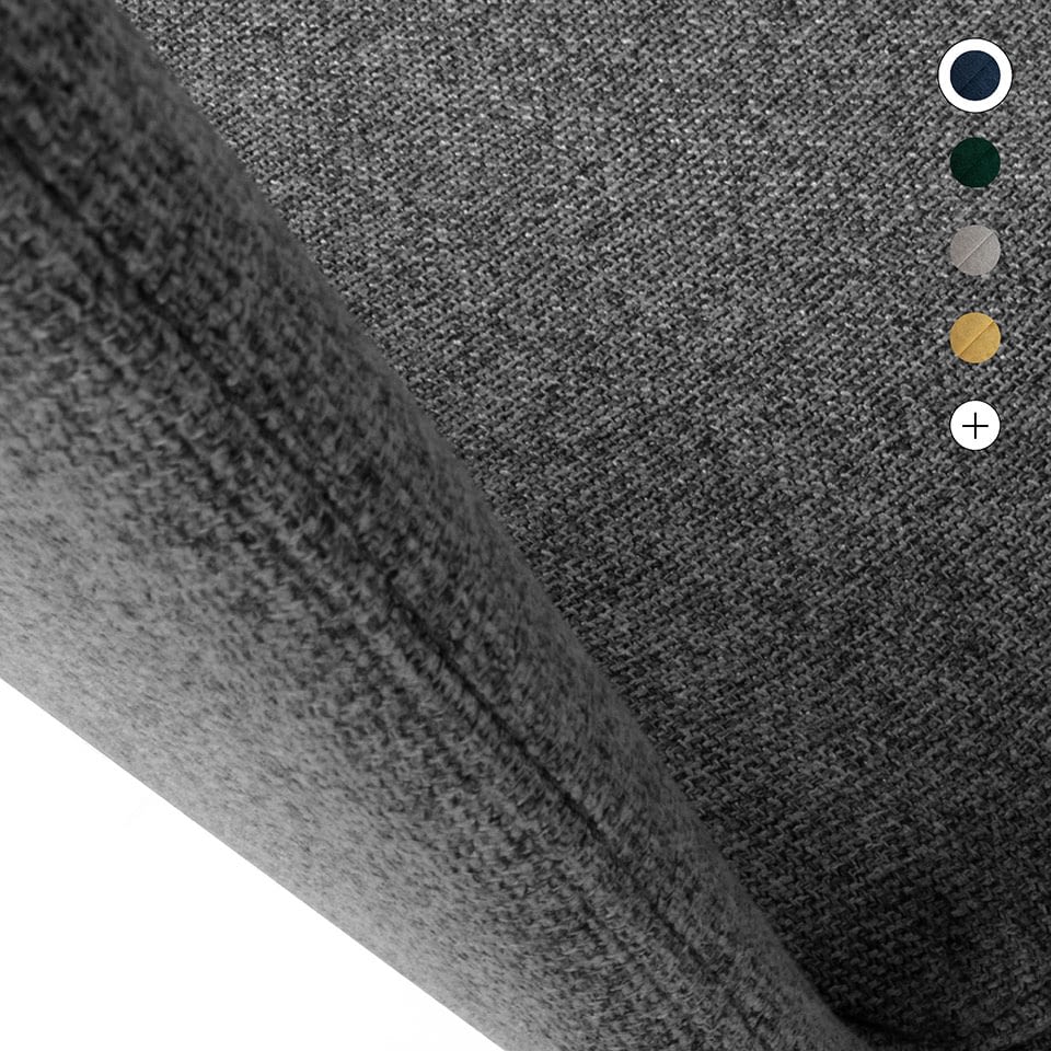 lento sitting smart Bildtitel für Kufenstuhl, Konferenzstuhl, Polsterstuhl mit Armlehnen Stoffmuster - Made in Germany