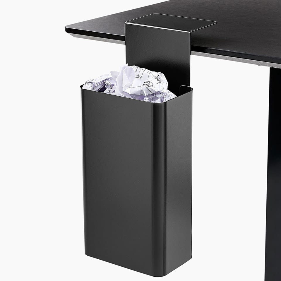 Zubehör für den Schreibtisch Dustbin schwarz Der Mülleimer multifunktional einsetzbar