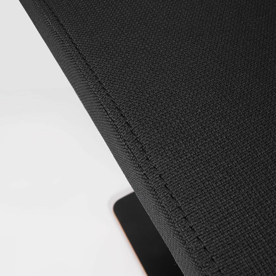 lento sella activa ergonomische Sitz-Stehhilfe schwarz - Stoffmuster