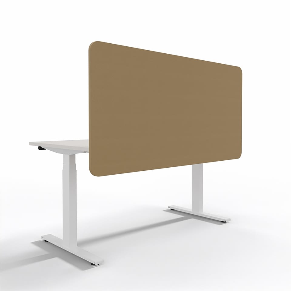 lento Sichtschutz fürs Büro Trennwand zur Hintertischmontage 80 cm Farbe: Sandstorm Titelbild