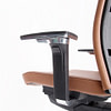 lento agilis matrix ergonomischer Bürostuhl / Chefsessl Modellnr. MT14 in Echtleder, Farbe M144, ultra brandy