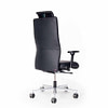 Bild zu ergonomischer Schwerlaststuhl / Chefsessel XXL mit Kopfstütze in Echtleder schwarz direkt vom Hersteller online kaufen