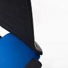 Detailbild des Buerostuhls Agilis Matrix mit Konturstrick und farbigen Sitzkissen aus hochwertigen Stoff aus Deutschland