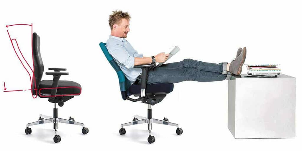 Lento - gesund sitzen - Bürostuhl richtig einstellen - Sensosit synchron