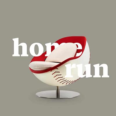 lillus Sports Furniture: homerun Baseball Chairs