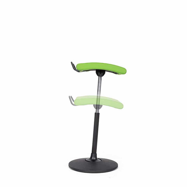 bild eines stehstuhl stehhocker sitz stehhilfe von lento sella activa 360 grad sitzen