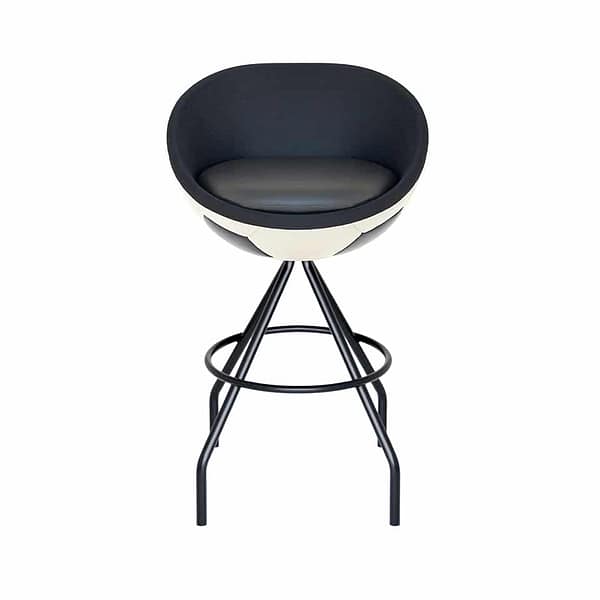 lillus hattrick – Fußball Barhocker schwarz-weiß Ø 63 cm