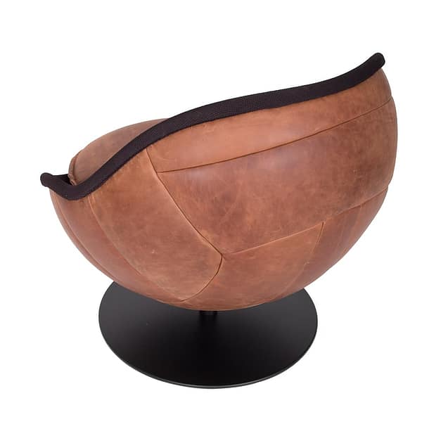 fussball lounge sessel stuhl lento lillus wembley echtleder vintage 7