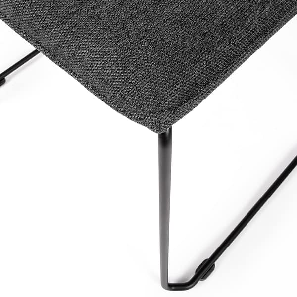 lento sitting smart schwarz kufenstuhl graphitgrau detail