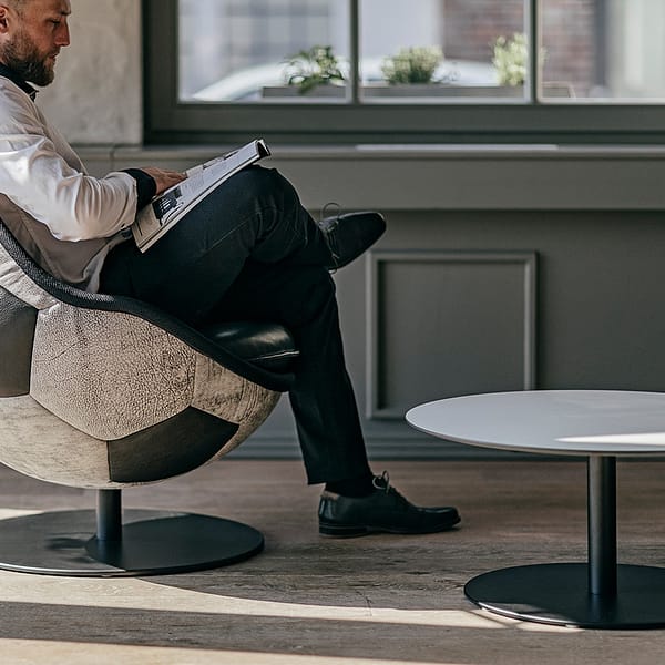 beistelltisch couchtisch rund lento lillus style before competition schwarz 420mm 2