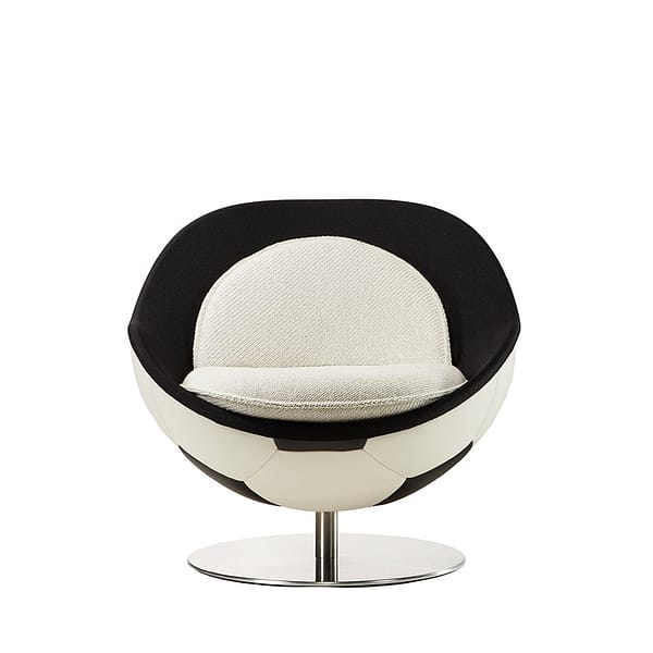 fussball lounge sessel stuhl lento lillus hattrick echtleder classic 3