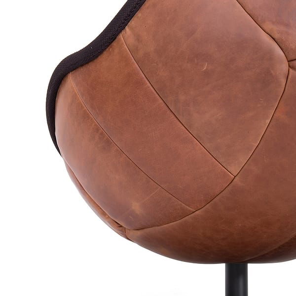 fussball lounge sessel stuhl lento lillus wembley echtleder vintage 2