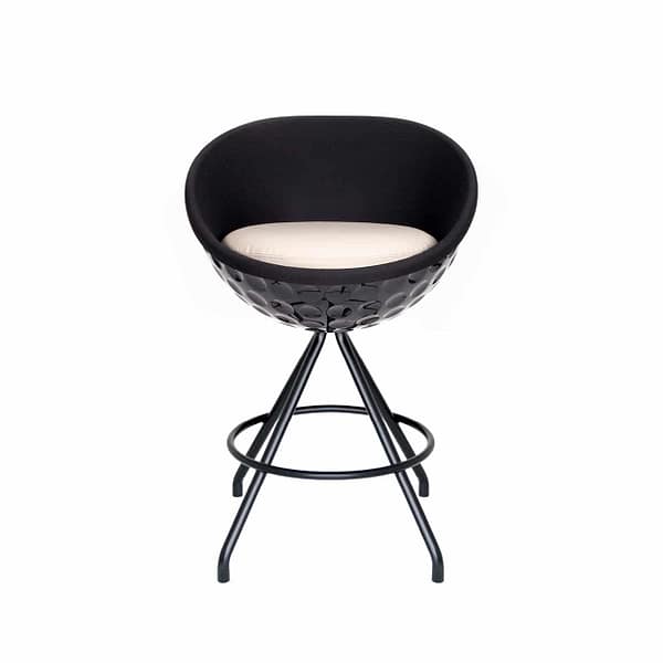 image of golf chair black with dimples lillus eagle golf inspired furniture made in germany