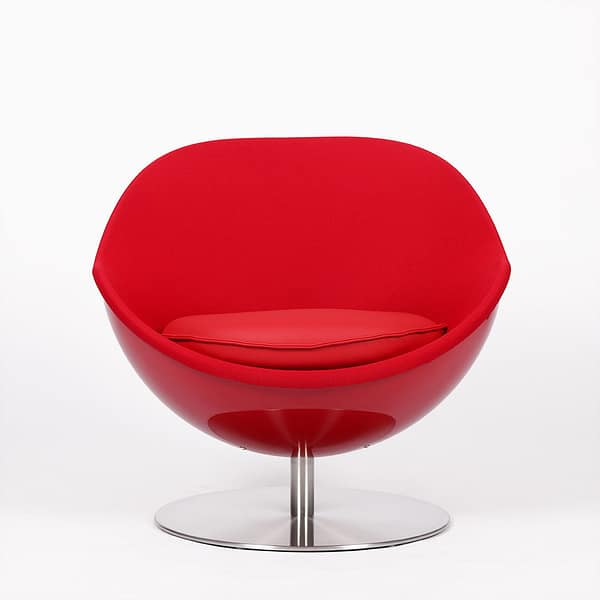 lillus art kugelsessel rot pop art sessel lackiert 1