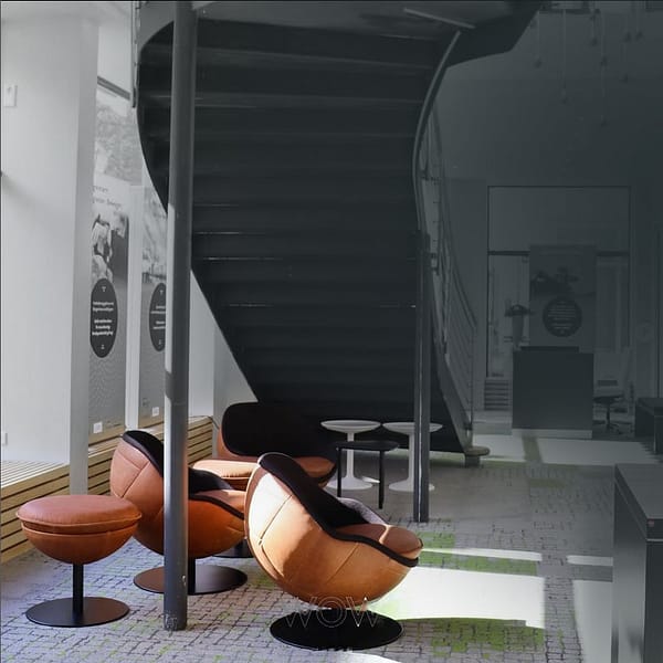 lillus wembley fussball moebel echtleder braun lounge sessel mittelzone coworking 1