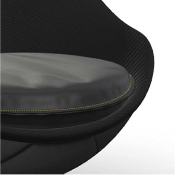 lillus hattrick fussball sessel echtleder schwarz kontrastnaht
