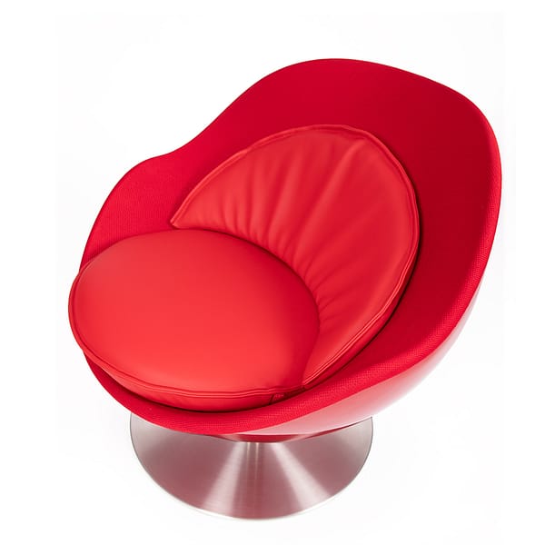lillus art pop art kugelsessel rot detail 2