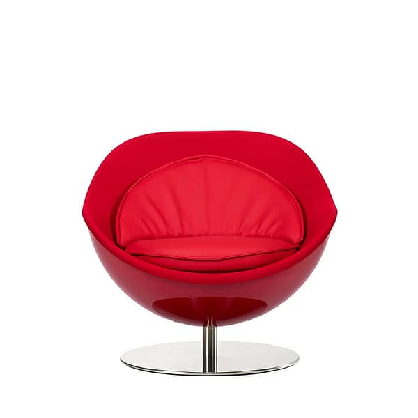 lillus art pop art kugelsessel rot front 2