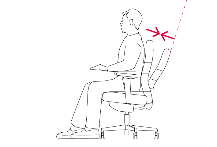 Lento - Gesund sitzen - Bürostuhl richtig einstellen - Gegendruck der Rückenlehne