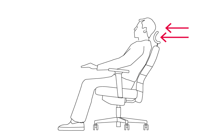 Lento - Gesund sitzen - Bürostuhl richtig einstellen - Kopf- und Nackenstütze