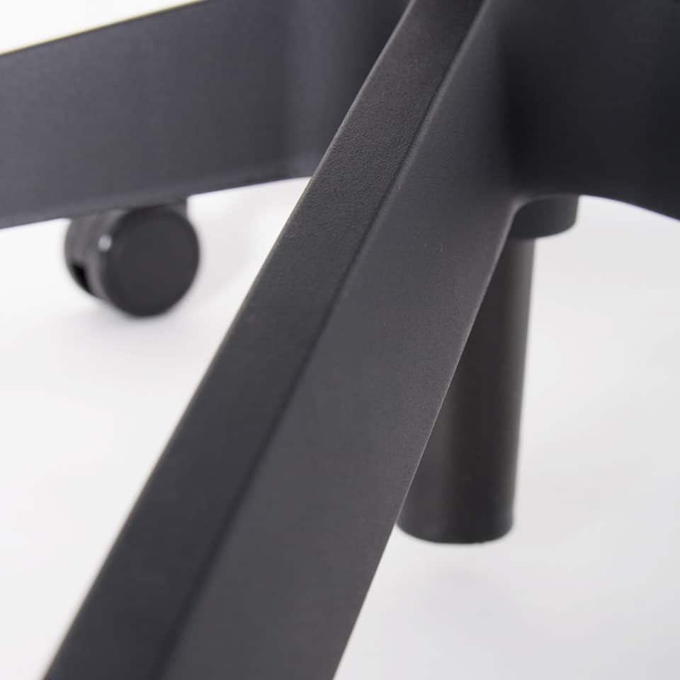 Detailbild des Buerostuhls Laboro von lento ergonomischer Schreibtischstuhl mit Rollen in schwarz direkt vom Hersteller hochwertige Bueromoebel für den Arbeitsplatz sofort lieferbar