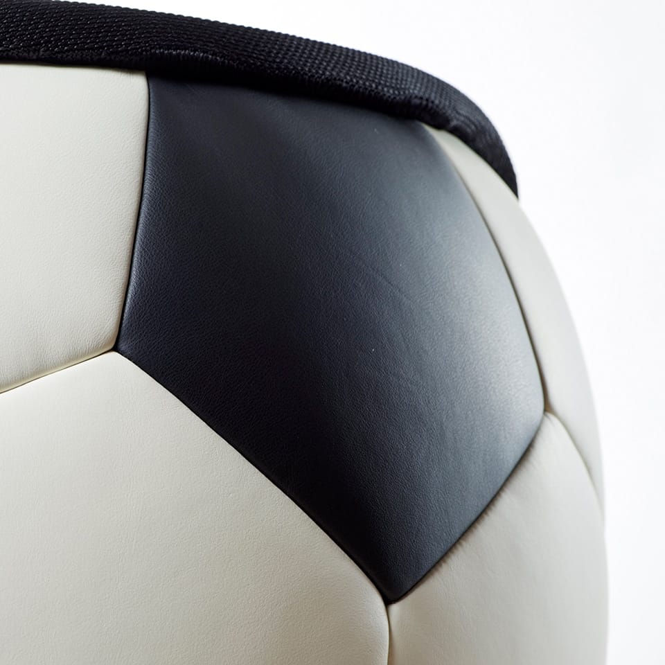 detail picture of a lillus by lento ball seat football chair hattrick lounge chair premium sport furniture