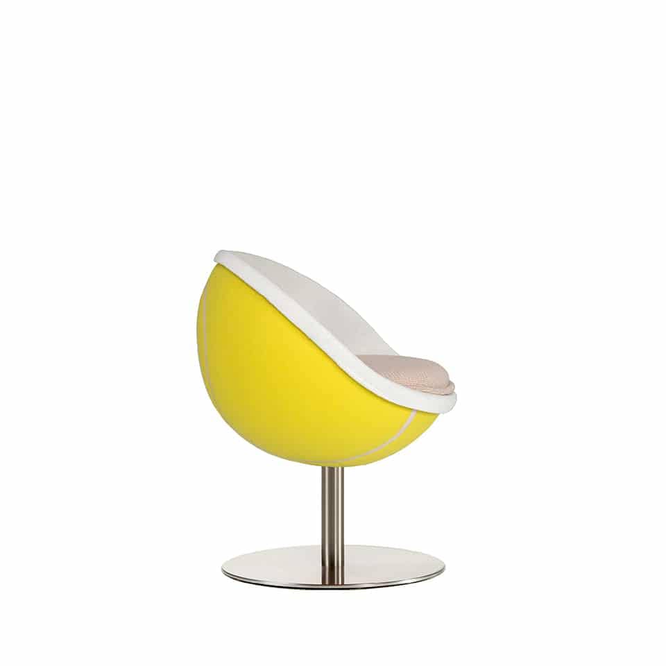 picture of a cocktail stool lounge chair lillus by lento in tennis design tennis chair ball chair round chair globe chair german iconic sports furniture for sports service retail design sports industry