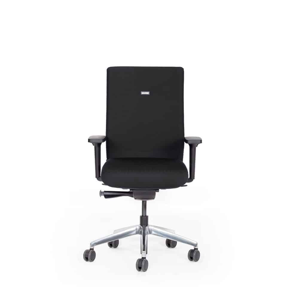 ergonomischer Bürostuhl schwarz aus Stoff agilis lento